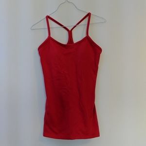 Red Lululemon tank top